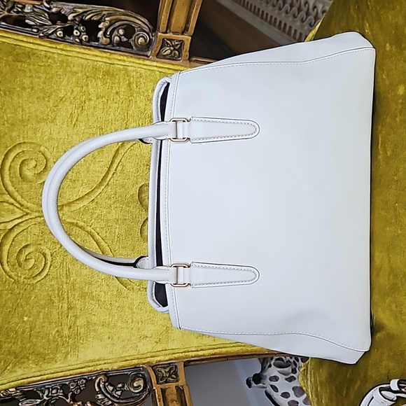 Coach Christie Carryall White Leather Satchel - Picture 7 of 13